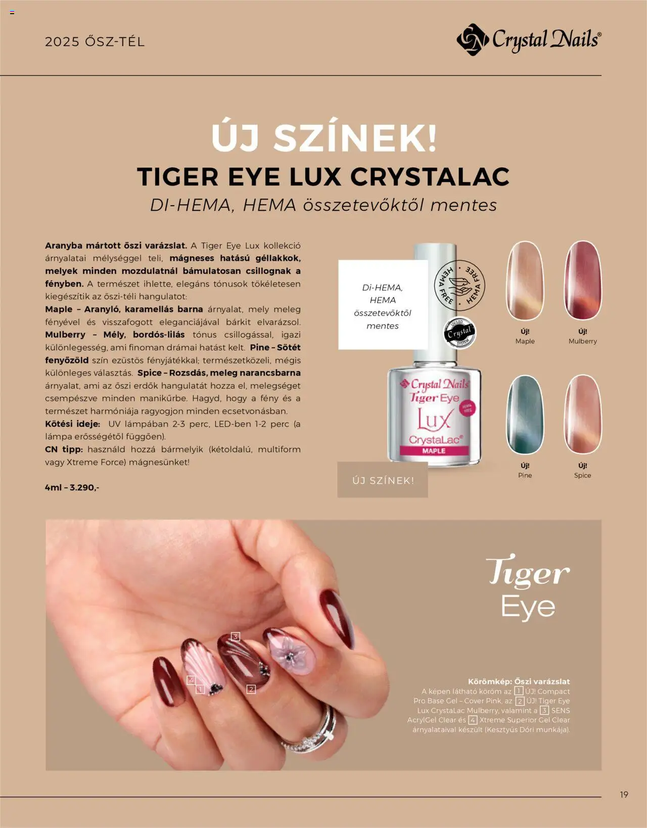 Crystal Nails akciós ujság - amely érvényes a következő dátumtól: 07.09.2025 | Oldal: 19 | Termékek: Lámpa