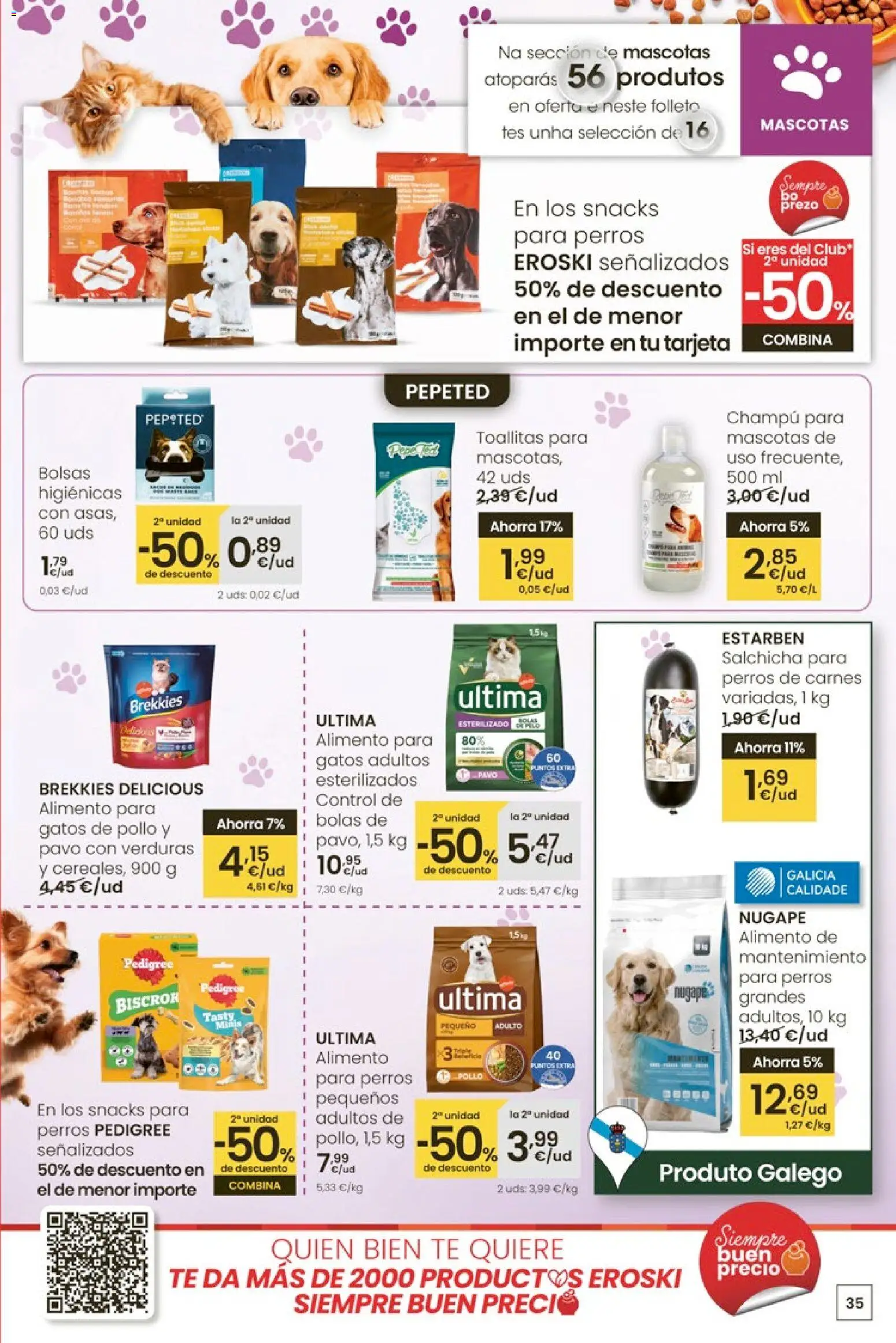 Eroski - Entroido do aforro │ válido desde el 29.01.2026 | Página: 35 | Productos: Champú, Té