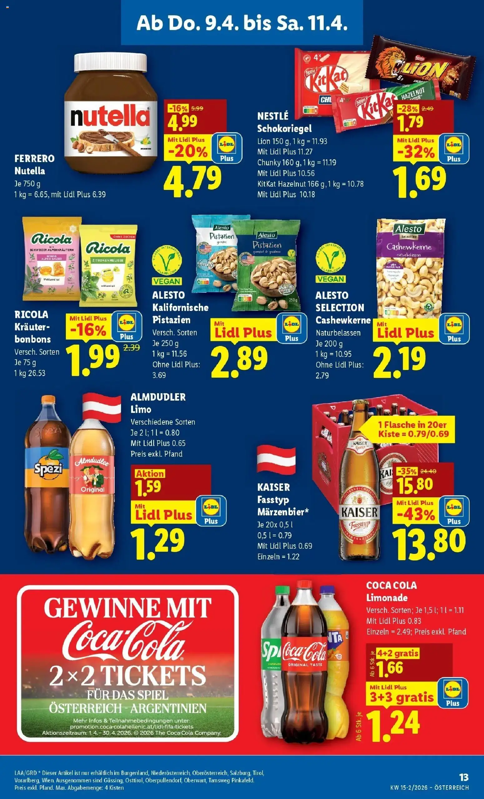 Lidl Flugblatt - Wien, Langenzersdorf, Zwettl gültig ab 08.04.2026 | Seite: 15 | Produkte: Zucker, Spiel