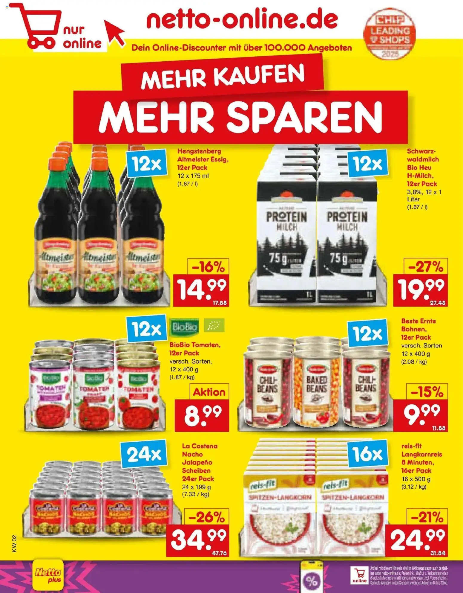 Netto Marken-Discount prospekt Rodgau	 – gültig ab 05.01.2026 | Seite: 58 | Produkte: Milch, Tomaten, Chili