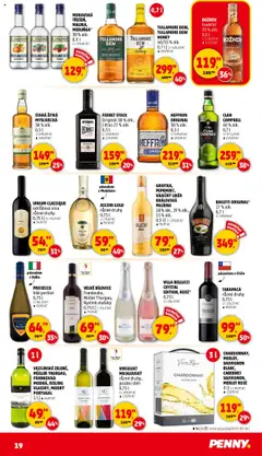 Penny Market leták - Čtvrtečník od 11.09.2025 | Strana: 19 | Produkty: Tarapaca, Fernet, Vaječný Likér, Jelínek