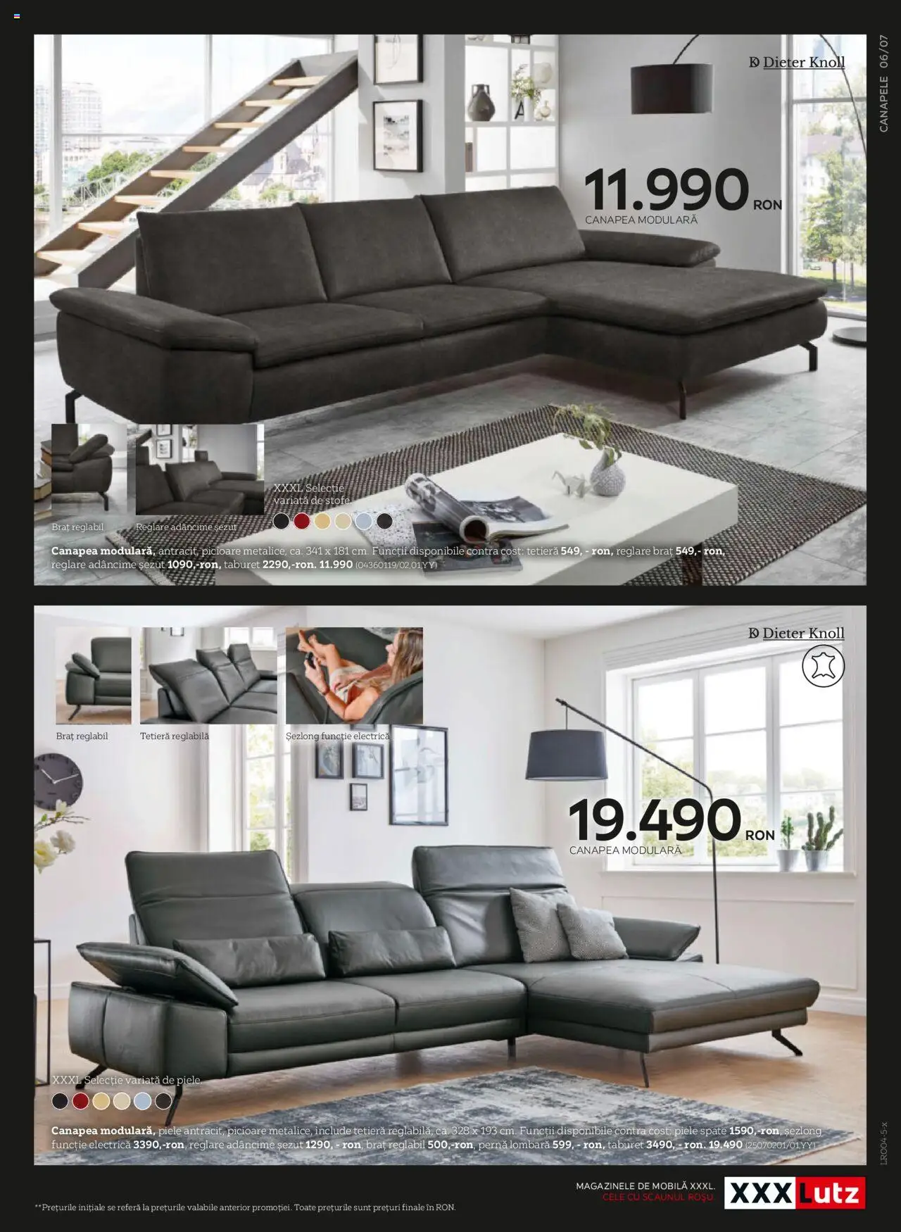 Noul catalog XXXLutz – valabil de la 07.04.2025 | Pagină: 7 | Produse: Pernă, Șezlong, Canapea, Taburet