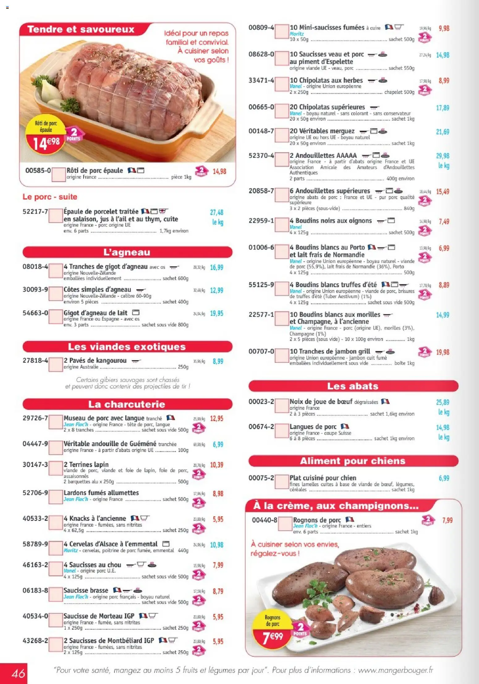 {H1} | Page: 46 | Produits: Lapin, Piment d'espelette, Jambon, Saucisse