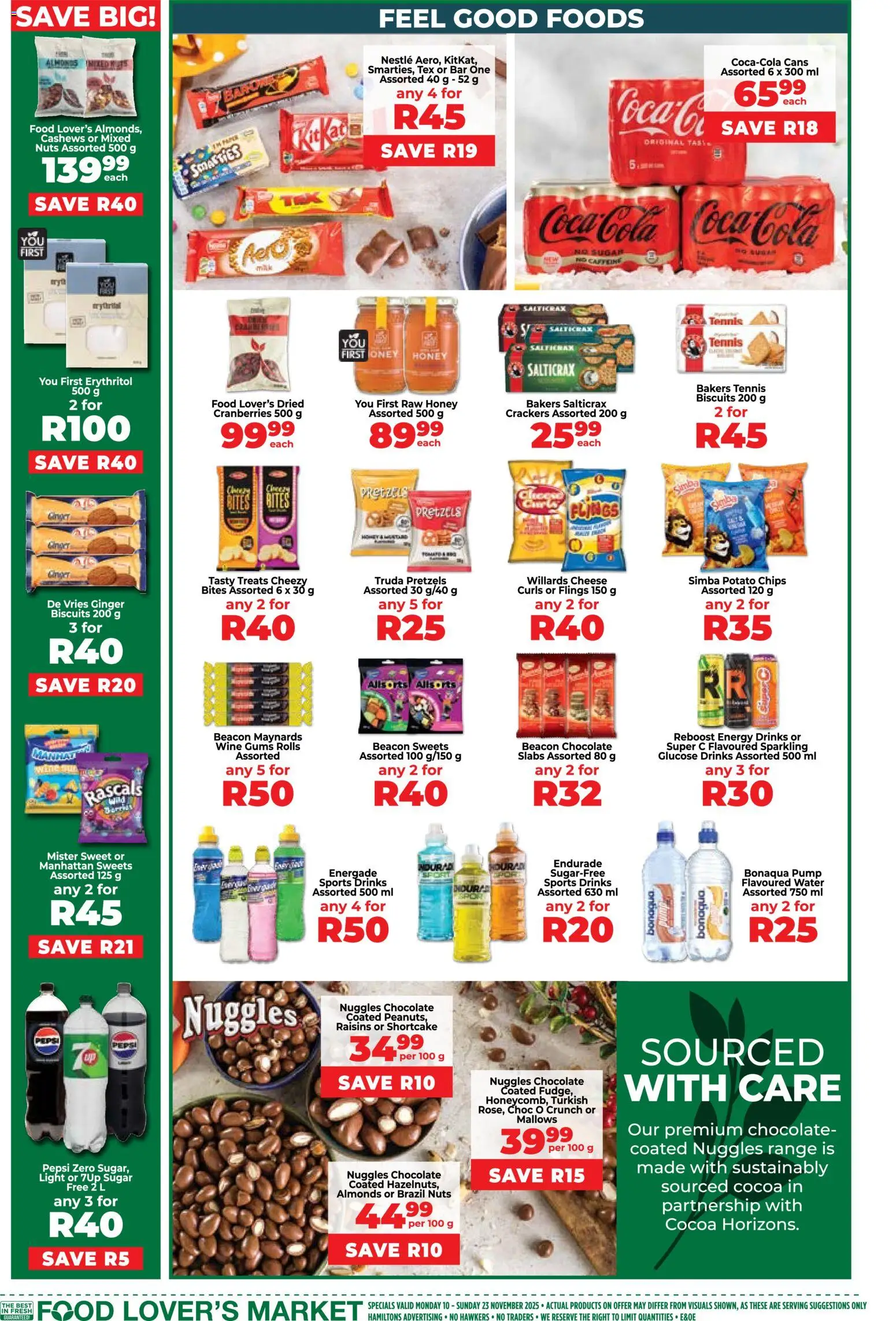 New Food Lover's Market catalogue – valid from 10.11.2025 | Page: 6 | Products: Sweets, Cheese, Chips, Raisins
