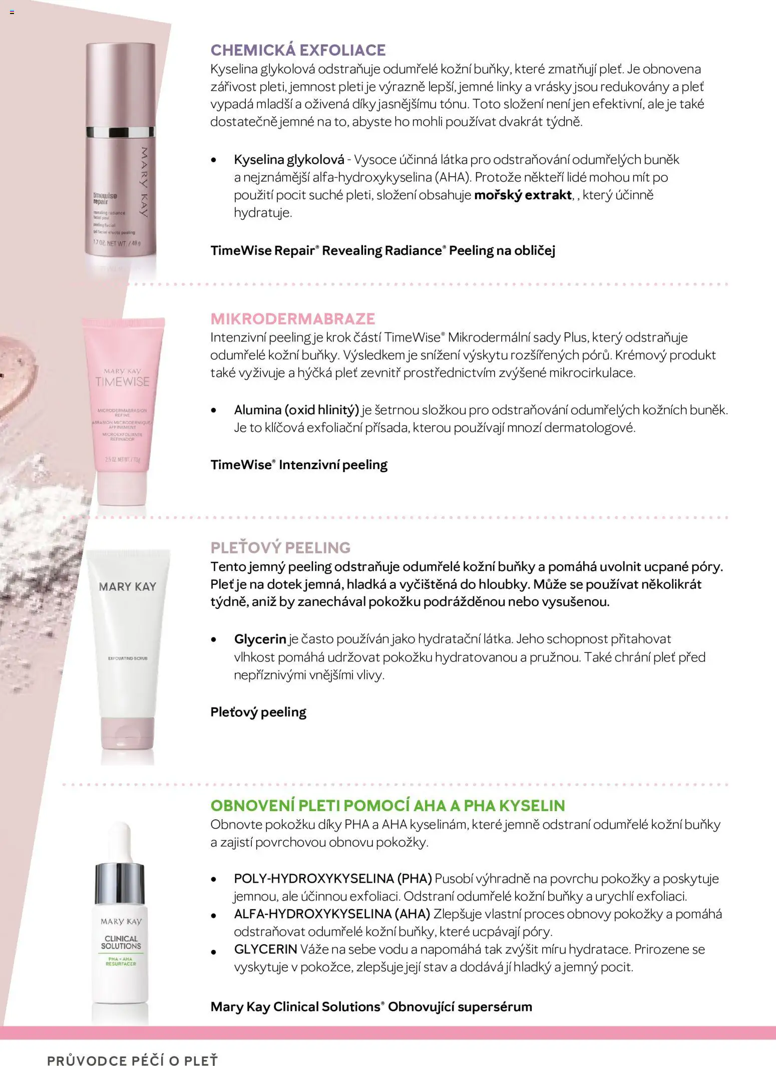 Mary Kay katalog - Průvodce péčí o pleť od 16.04.2026 | Strana: 54 | Produkty: Glycerin, Peeling
