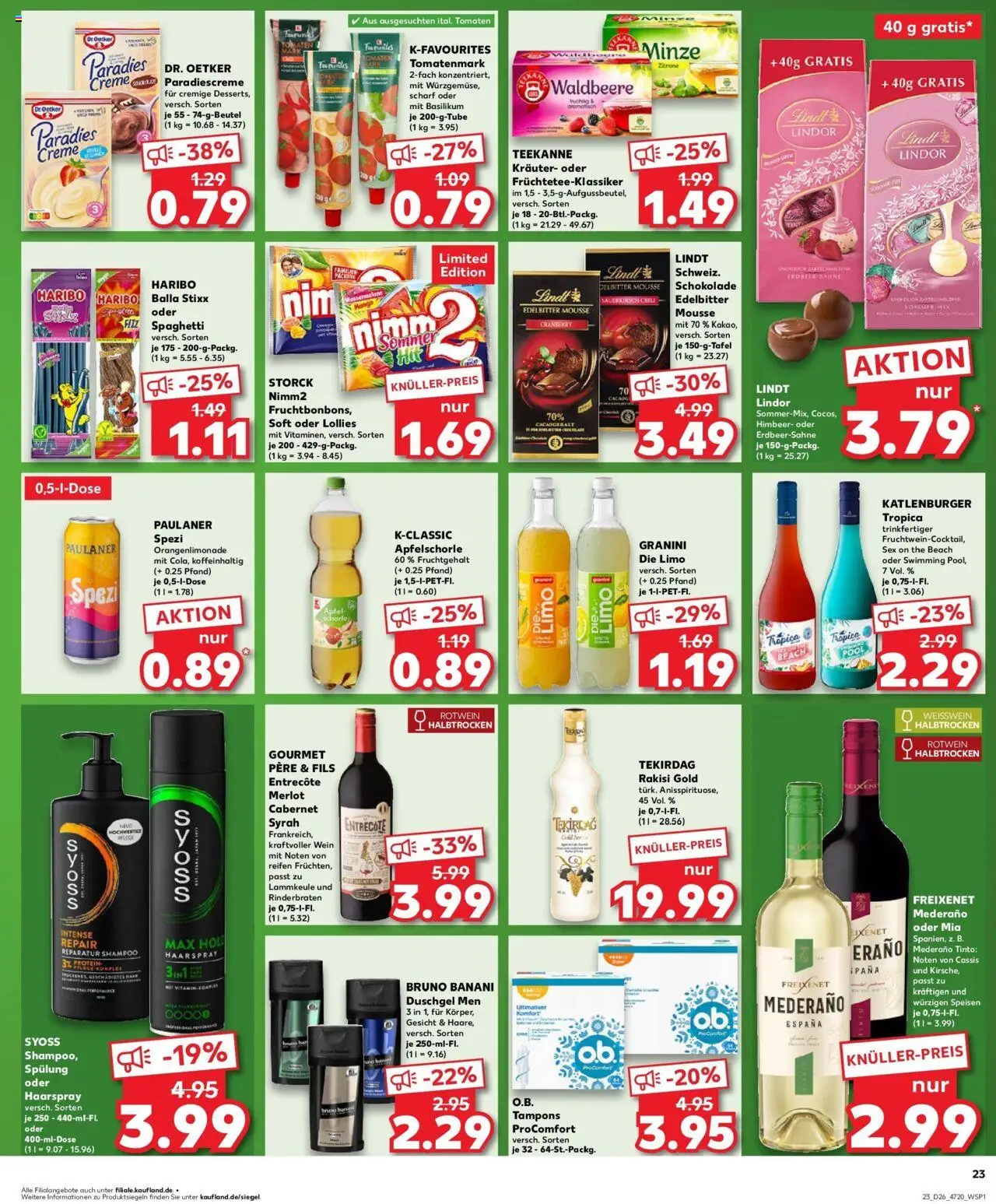 Kaufland prospekt Limburg An Der Lahn	 - gültig ab dem 29.06.2025 | Seite: 2 | Produkte: Freixenet, Merlot, Spülung, Granini die limo