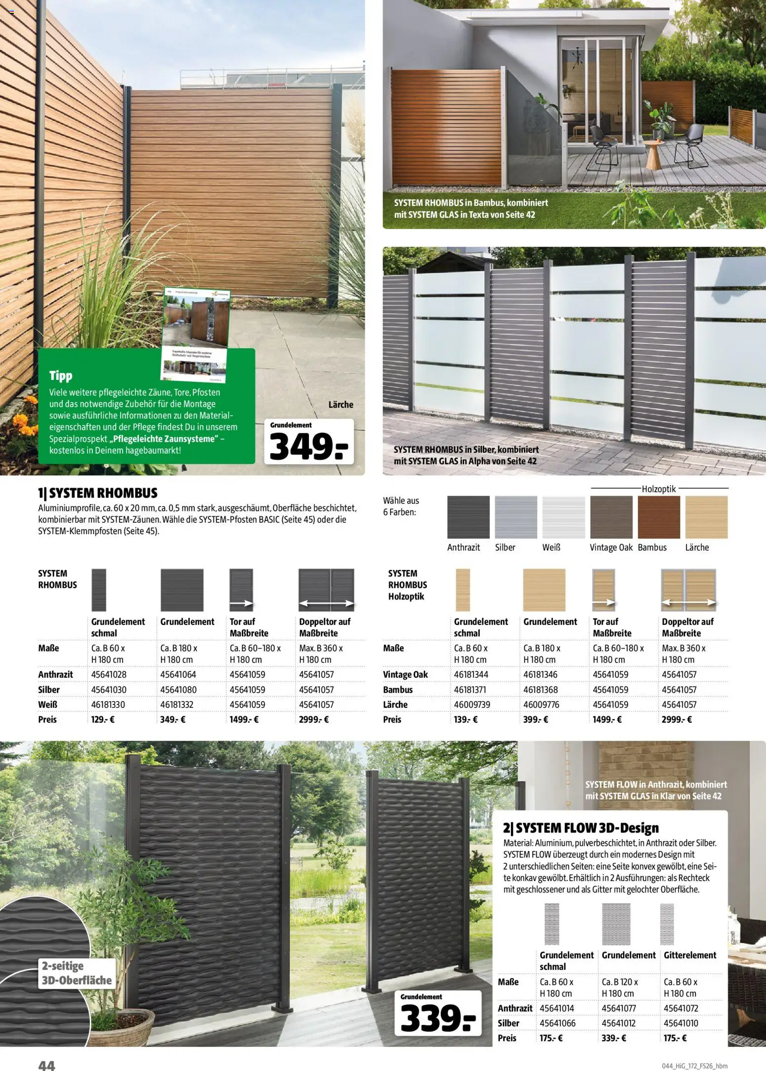 Hagebau Gartengestaltungsortiment – gültig ab 02.03.2026 | Seite: 44