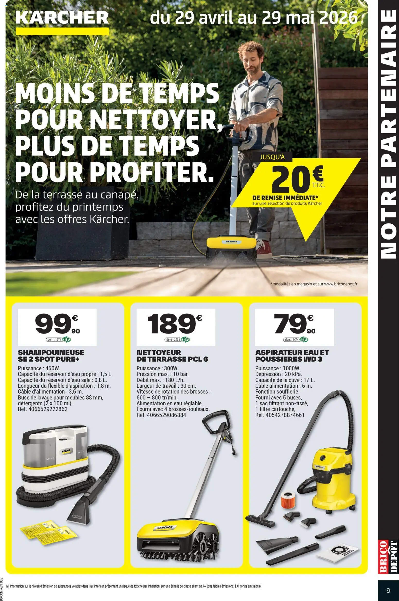 {H1} | Page: 9 | Produits: Filtre, Sac, Aspirateur, Réservoir d'eau