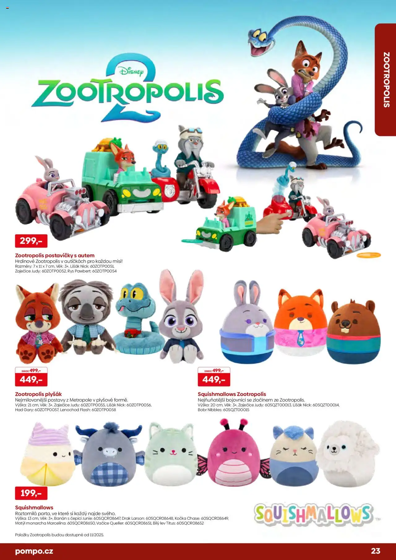 POMPO katalog Vánoce 2025 od 16.10.2025 | Strana: 23 | Produkty: Banán, Plyšák