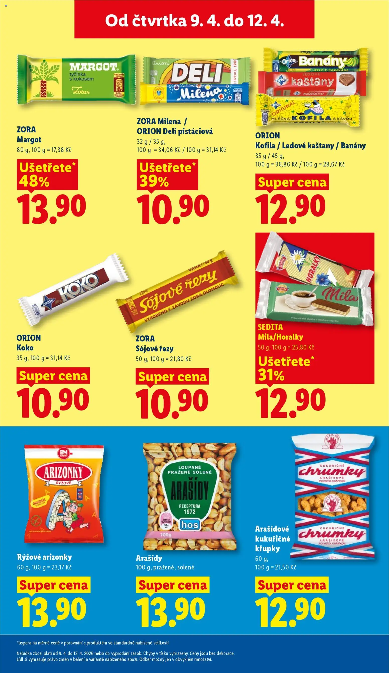 Lidl leták od 09.04.2026 | Strana: 15 | Produkty: Horalky, Kofila, Křupky, Mila