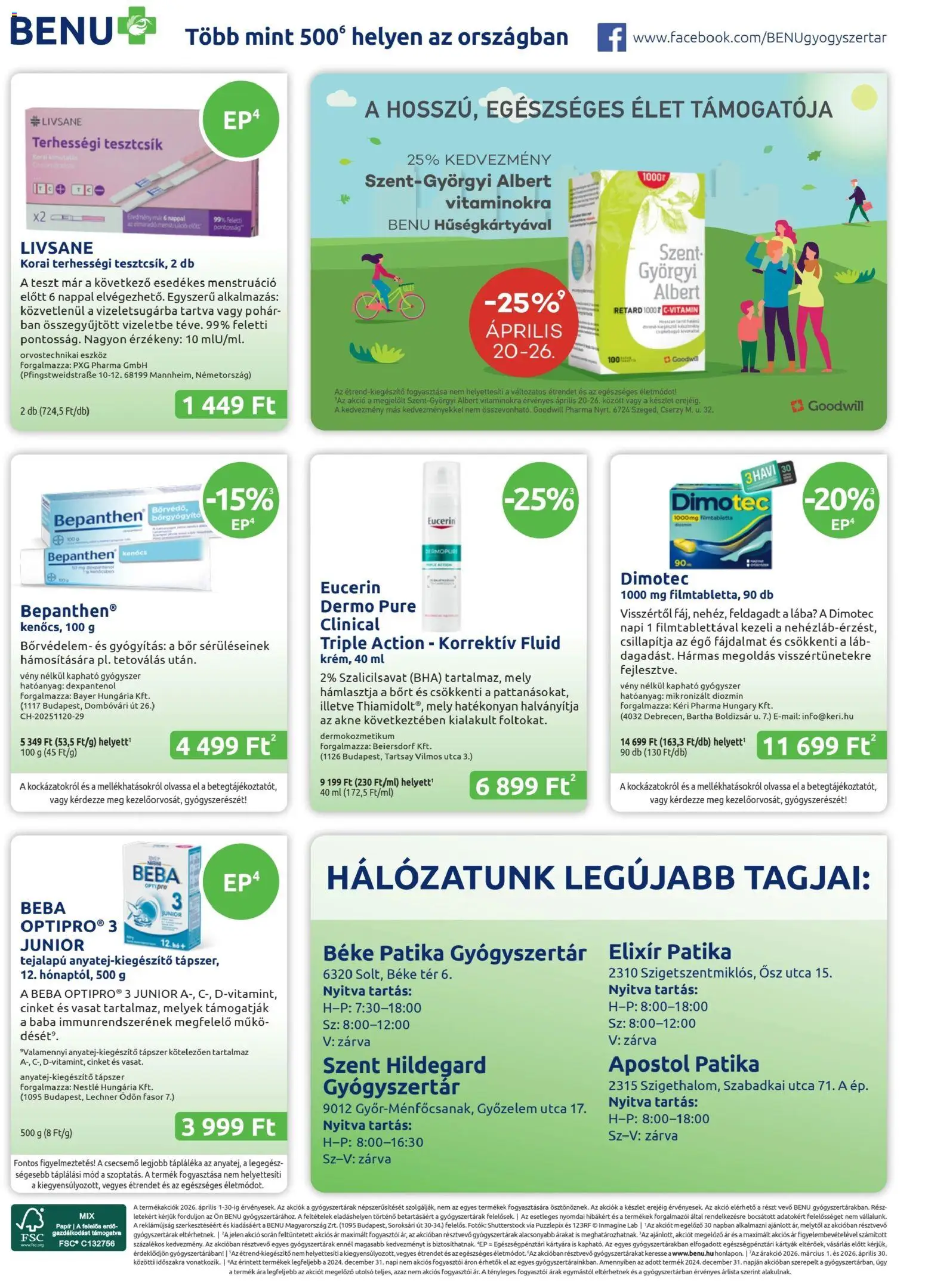 BENU Gyógyszertárak akciós ujság - amely érvényes a következő dátumtól: 04.04.2026 | Oldal: 28 | Termékek: Bor, Pohár