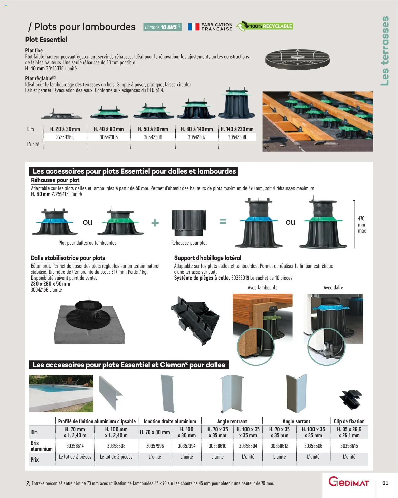 {H1} | Page: 31 | Produits: Poids, Plots