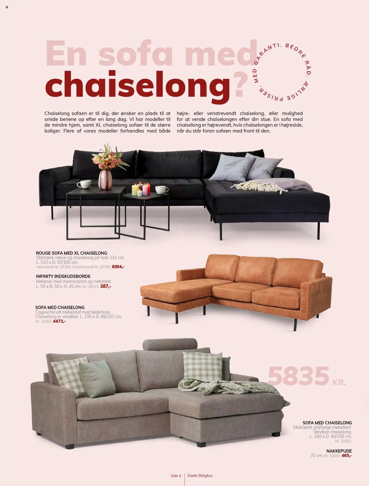 Daells Bolighus tilbudsavis – gyldig fra 14.08.2025 | Side: 4 | Produkter: En Sofa, Sofa