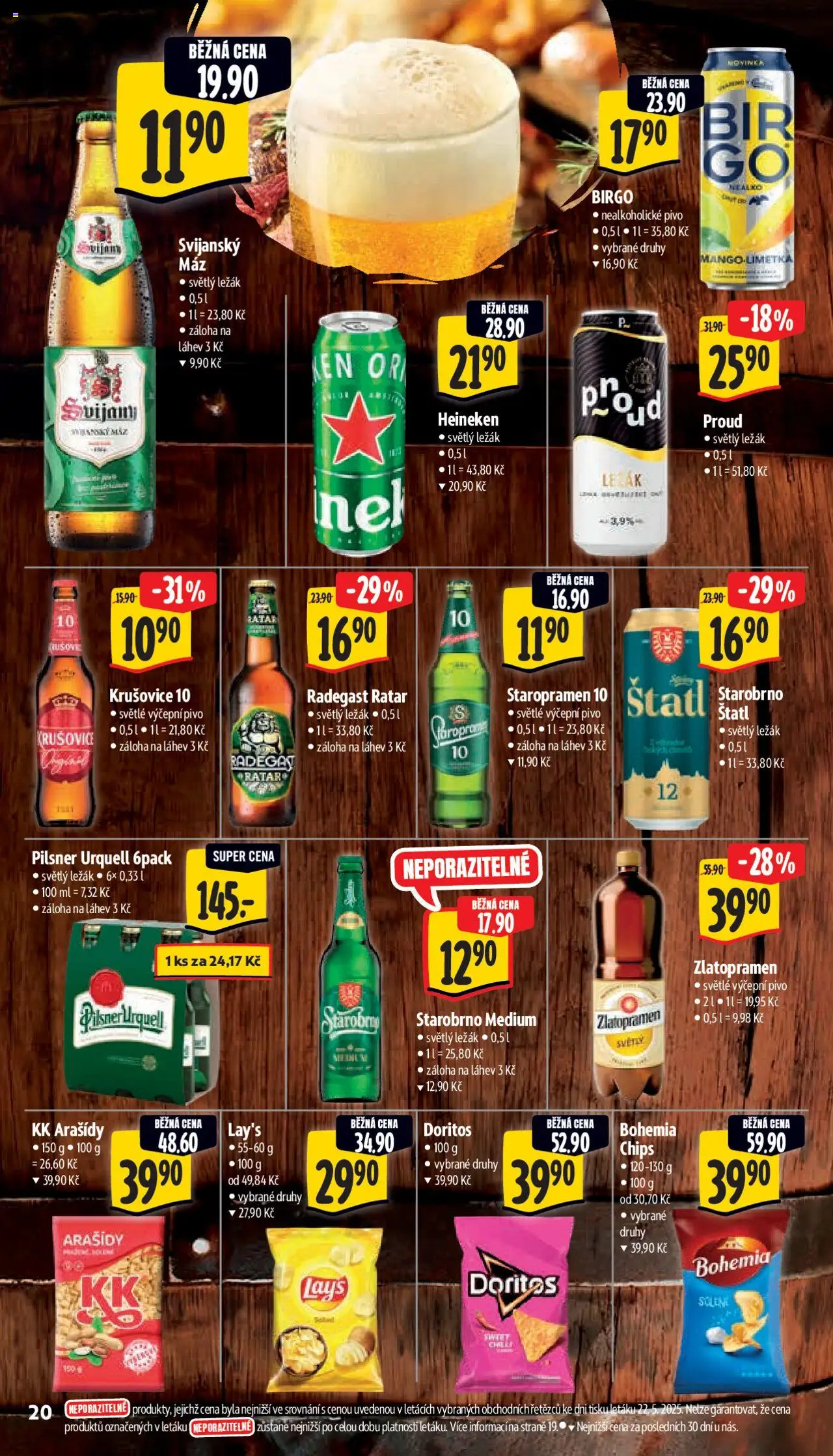 Albert leták - Supermarket od 28.05.2025 | Strana: 28 | Produkty: Zlatopramen, Pilsner, Lay's, Láhev