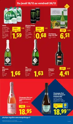 LIDL - Prévisualisation de Vin mousseux brut*, 75 cl, (1 L = 2,21), 11% Vol. valide à partir de 18.12.2025 | Page: 31
