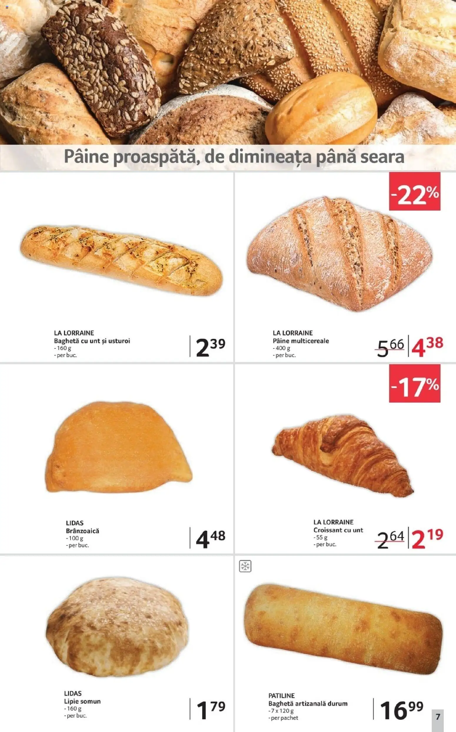 Noul catalog Selgros – valabil de la 02.01.2026 | Pagină: 7 | Produse: Unt, Pâine, Usturoi