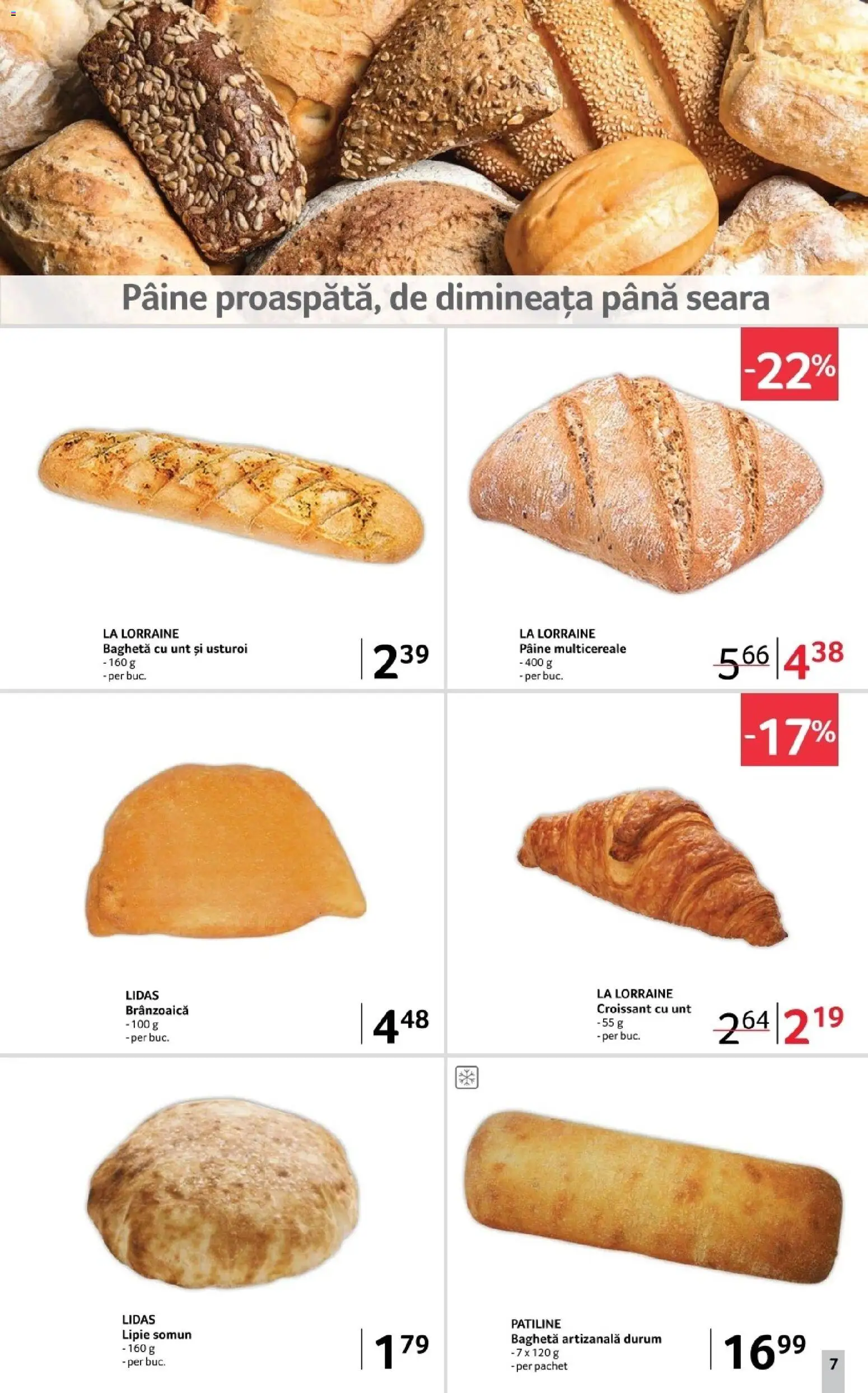 Noul catalog Selgros – valabil de la 02.01.2026 | Pagină: 7 | Produse: Unt, Pâine, Usturoi