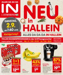 Vorschau von dem Prospekt - Interspar Neu in Hallein Salzburg gültig ab 02.09.2025