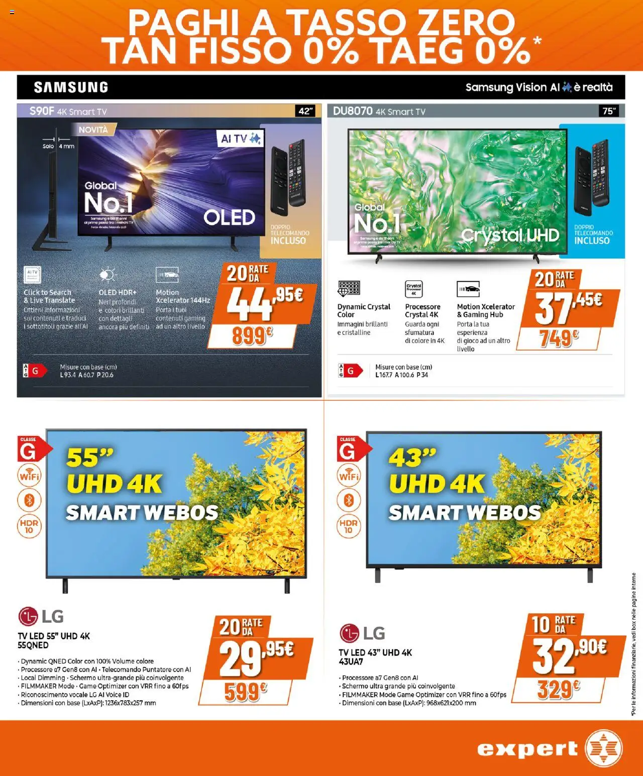 Volantino Expert del 25.09.2025 | Pagina: 12 | Prodotti: Schermo, smart TV, TV, Gioco