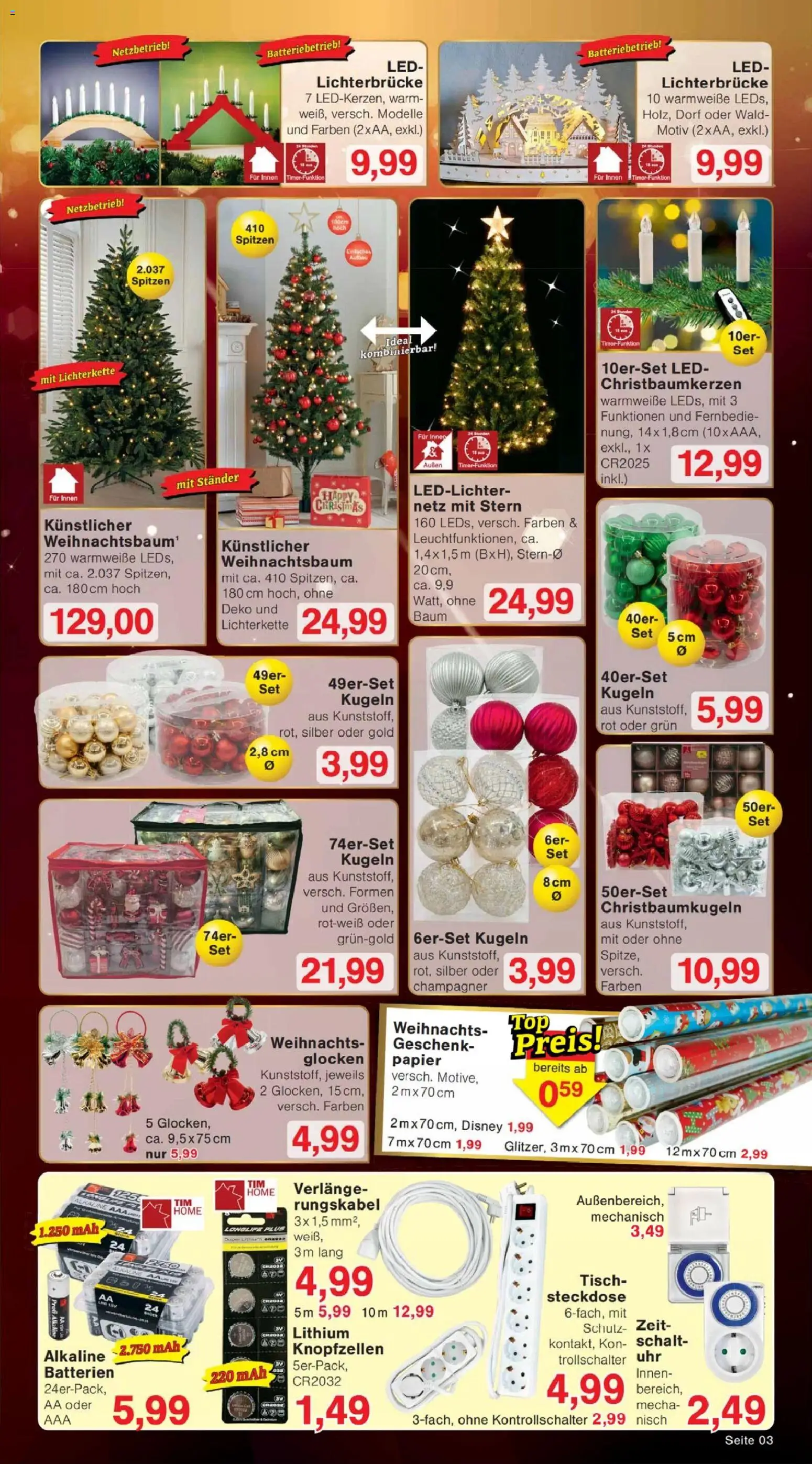 Jawoll Prospekt – gültig ab 10.11.2025 | Seite: 3 | Produkte: Batterien, Tisch, Steckdose, Uhr