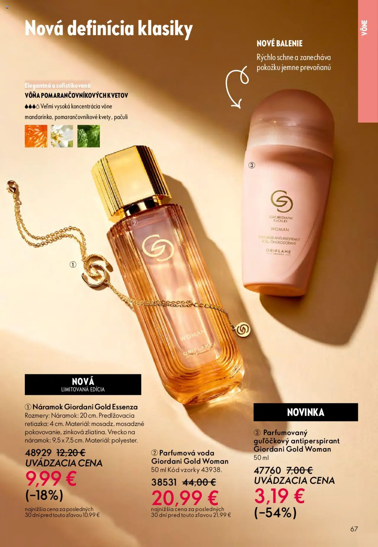 Nové Oriflame akcie – leták je platný od 22.10.2025 | Strana: 67 | Produkty: Antiperspirant, Voda
