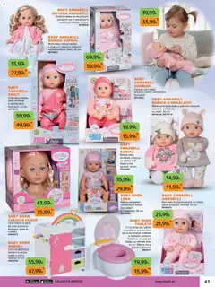 Dráčik leták platný od 03.10.2025 | Strana: 41 | Produkty: Skriňa, Baby Born, Svetlá