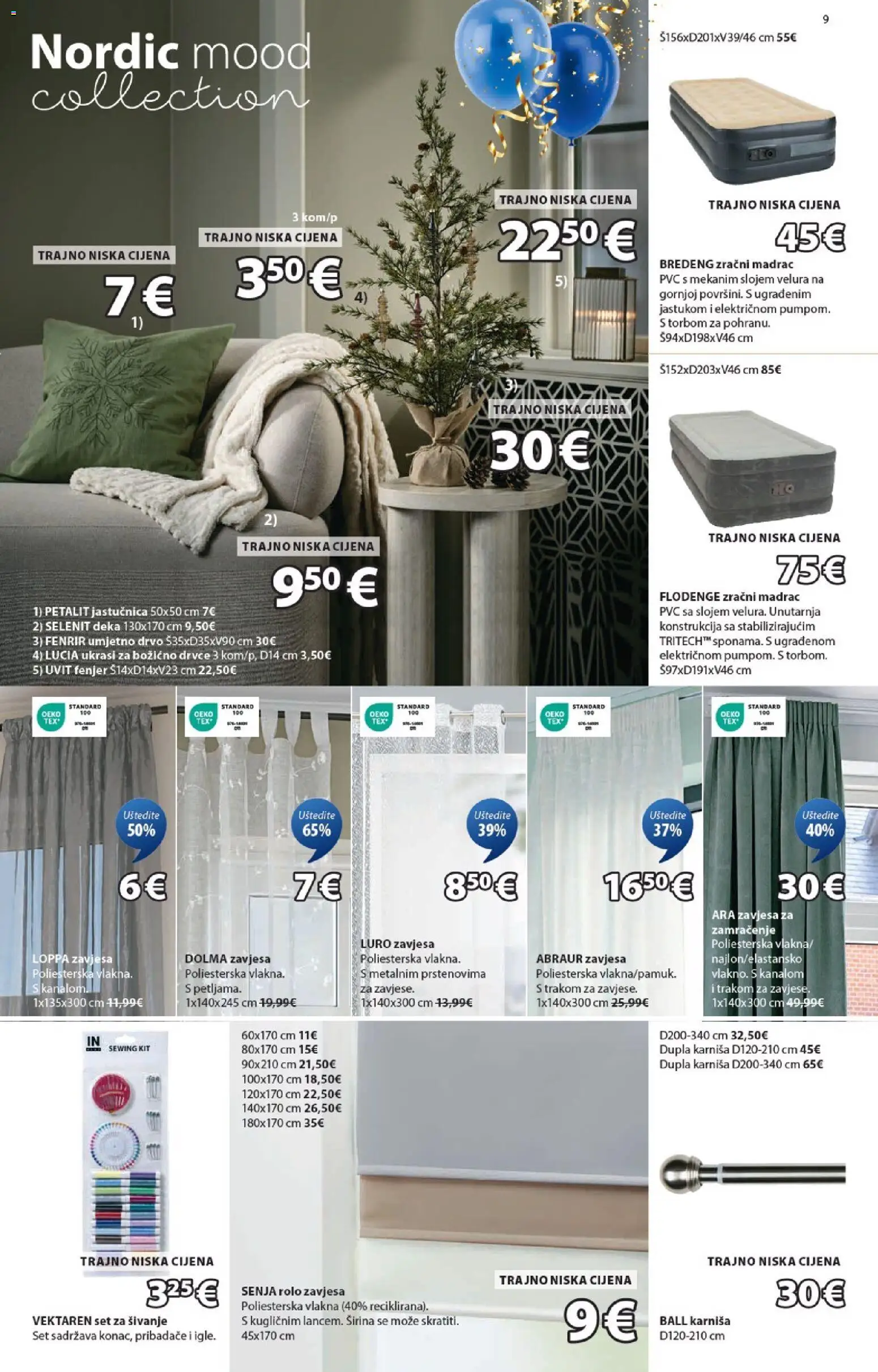 JYSK katalog | vrijedi od 22.10.2025 | Stranica: 9 | Proizvodi: Rolo zavjesa, Zavjesa, Fenjer, Deka