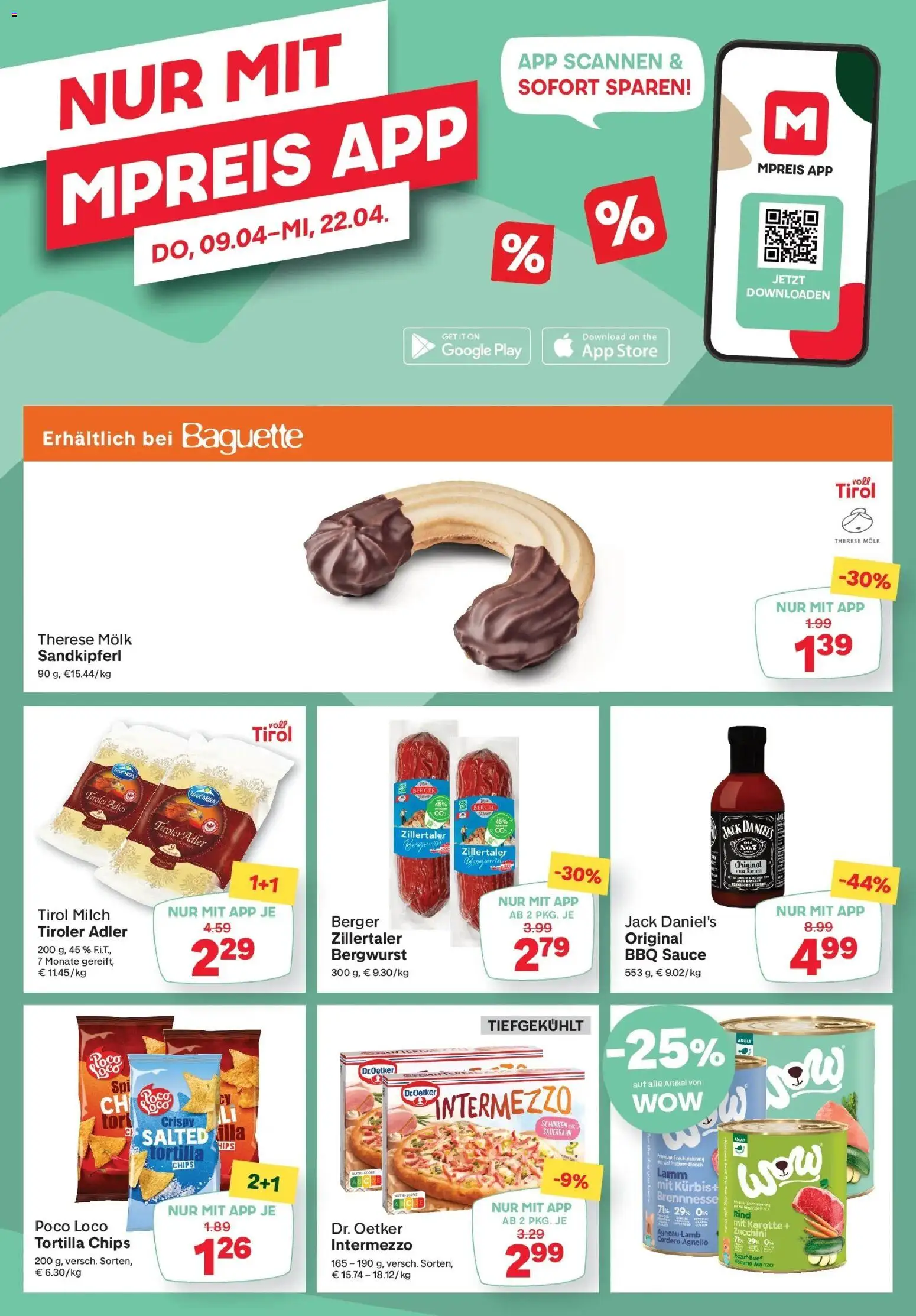 MPREIS Pfunds gültig ab 09.04.2026 | Seite: 13 | Produkte: Chips, Karotte, Jääkaappipakastin, Schinken