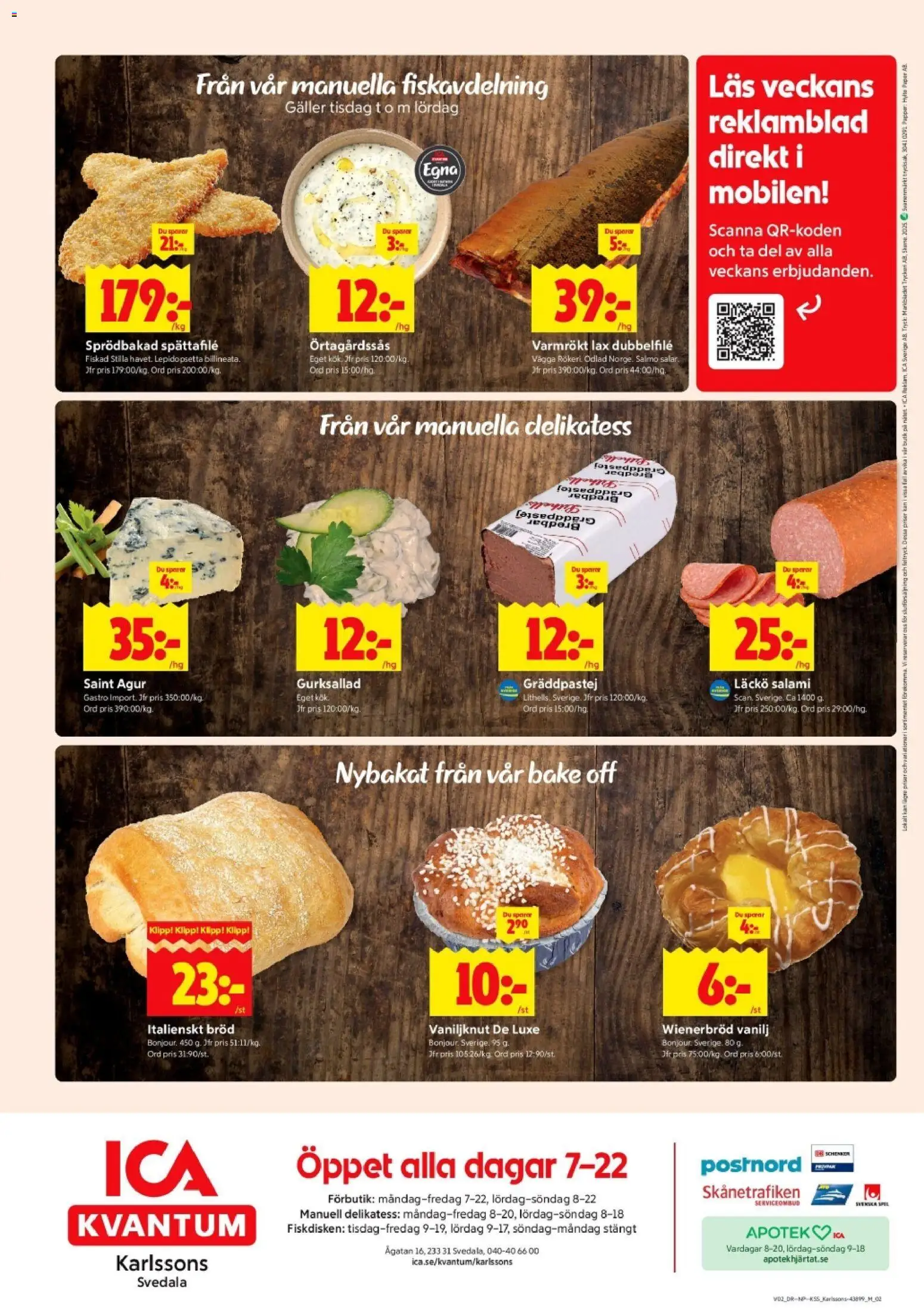ICA Kvantum reklamblad aktuell från 05.01.2026 | Sida: 10 | Produkter: Galler, Peppar, Bröd, Salami