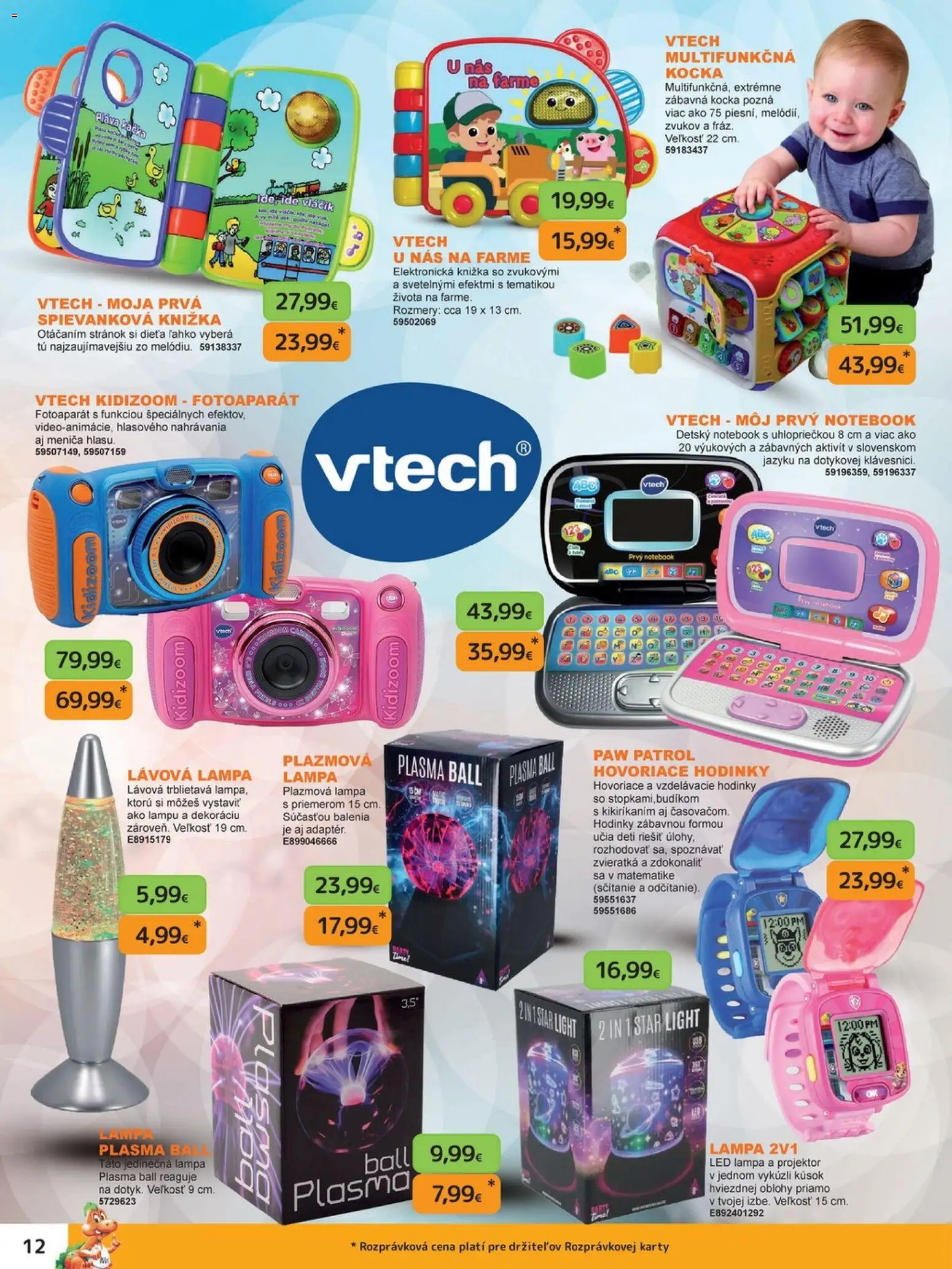Nové Dráčik akcie – leták je platný od 03.10.2025 | Strana: 12 | Produkty: Lampa, Led lampa, Detský notebook, Lávová lampa
