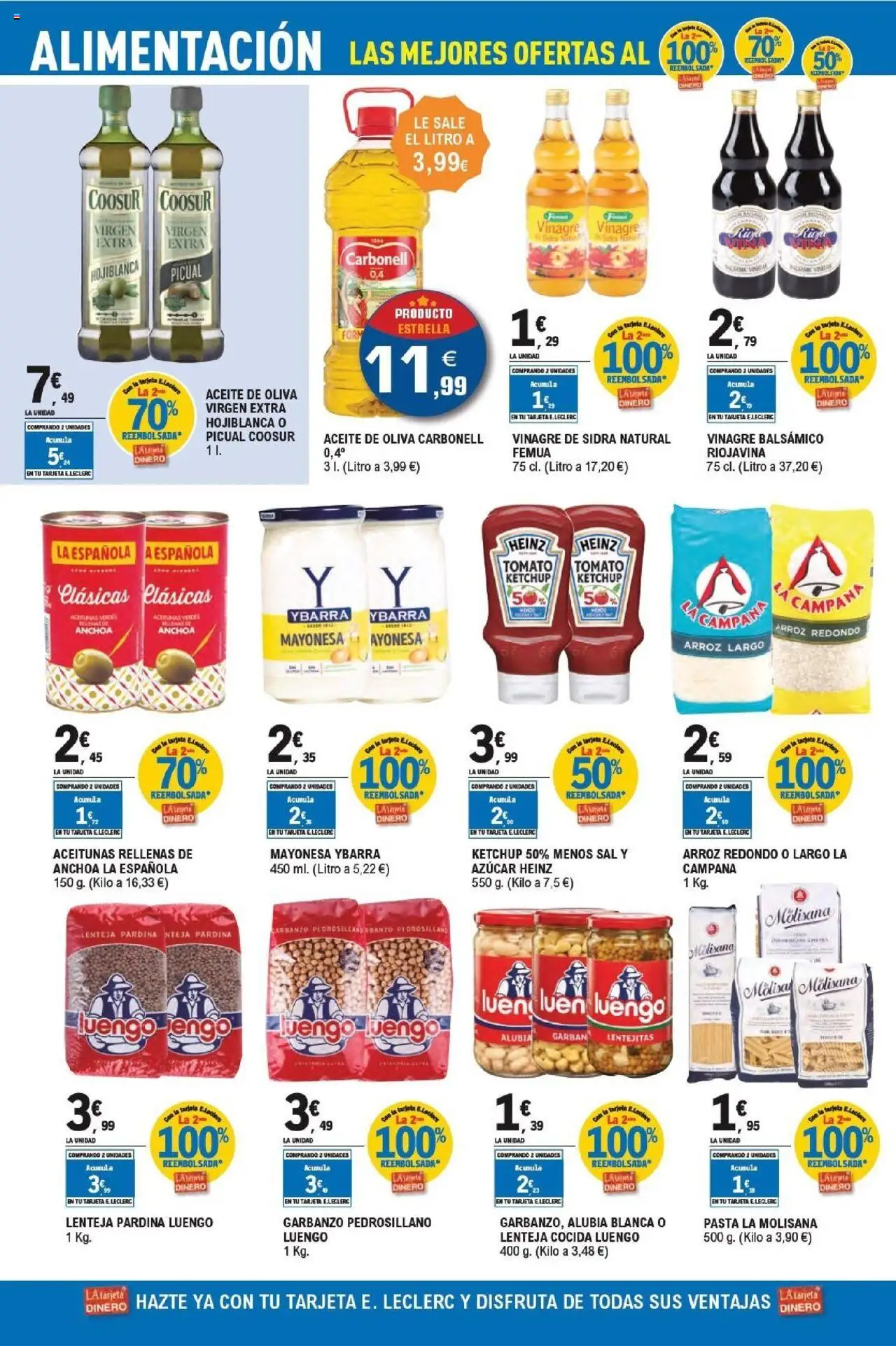 E.Leclerc folleto │ válido desde el 22.10.2025 | Página: 16 | Productos: Pasta, Aceite de oliva, Οθόνη προβολής, Δεξαμενή