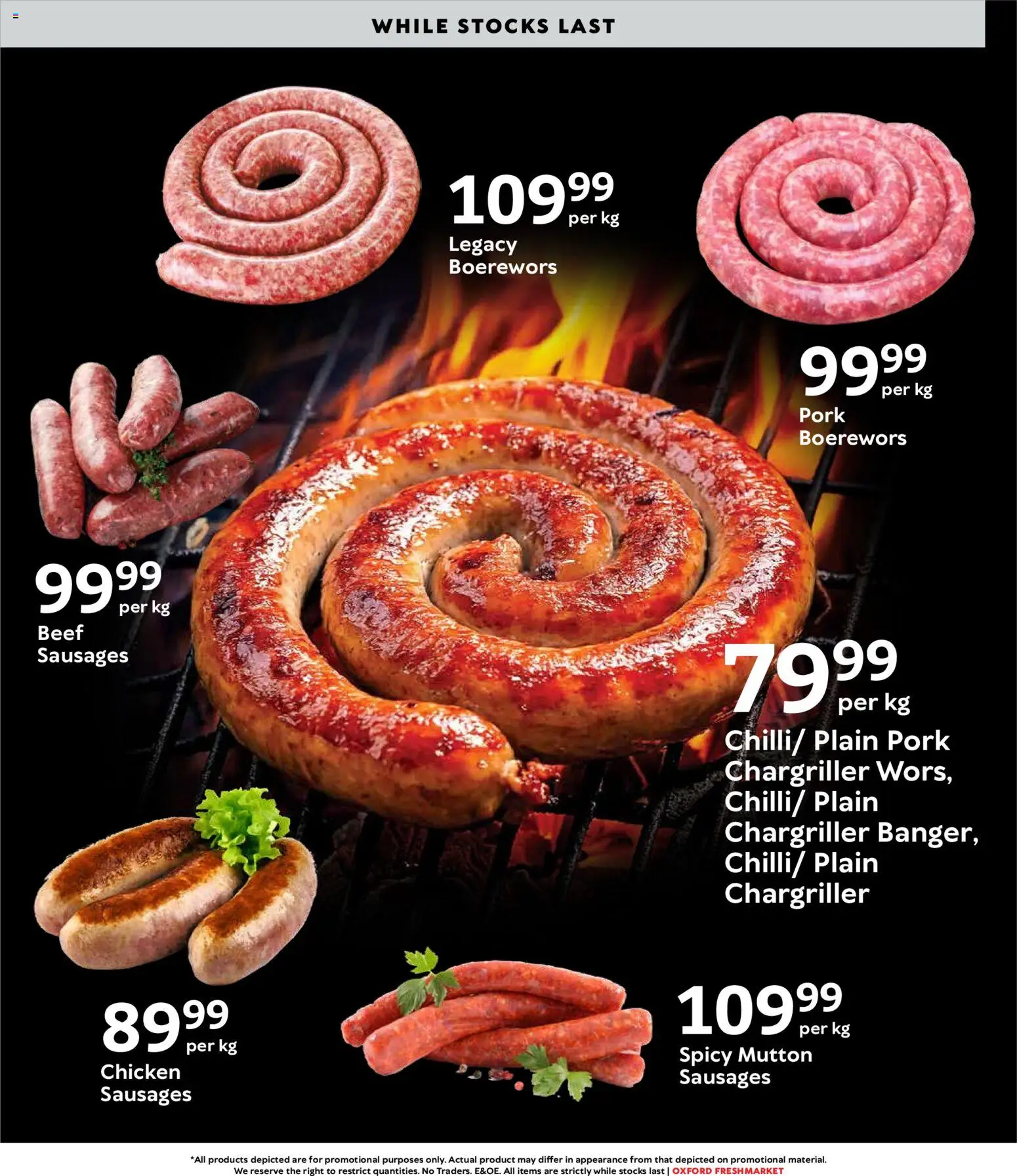 New Oxford Freshmarket catalogue – valid from 21.01.2026 | Page: 5 | Products: Boerewors, Chicken, Pork, Beef