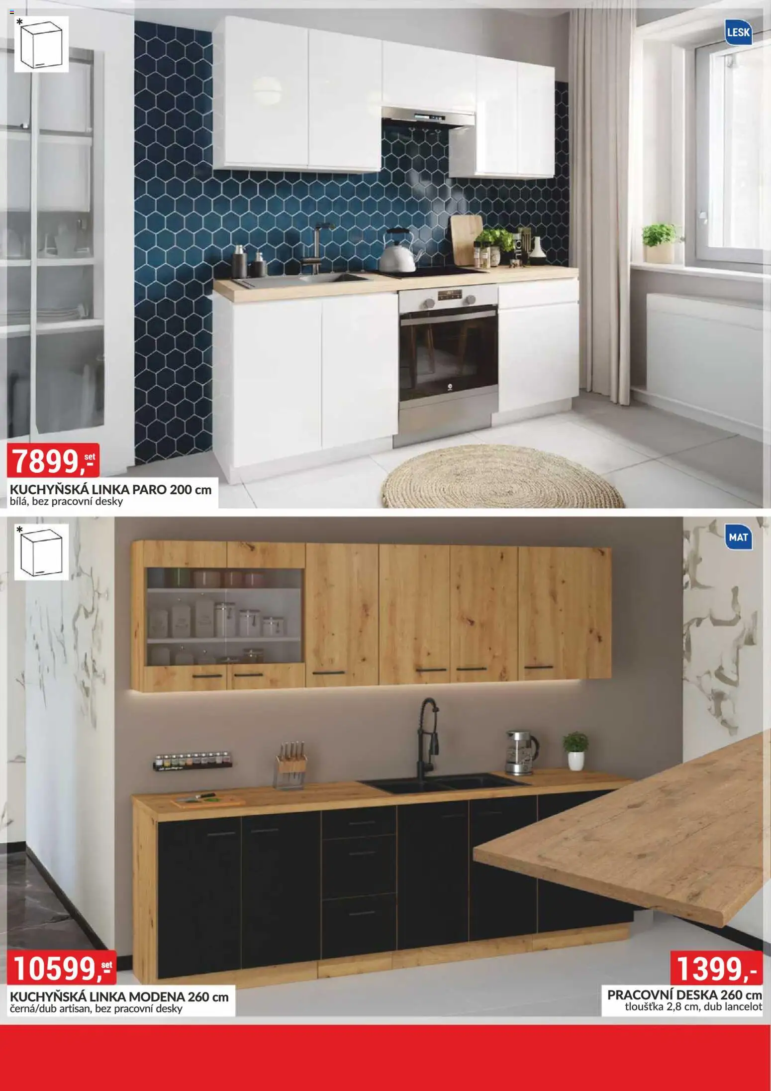 BAUMAX leták - Bydlení na míru podle vašeho stylu od 01.02.2026 | Strana: 9 | Produkty: Kuchyňská linka, Pracovní deska, Desky