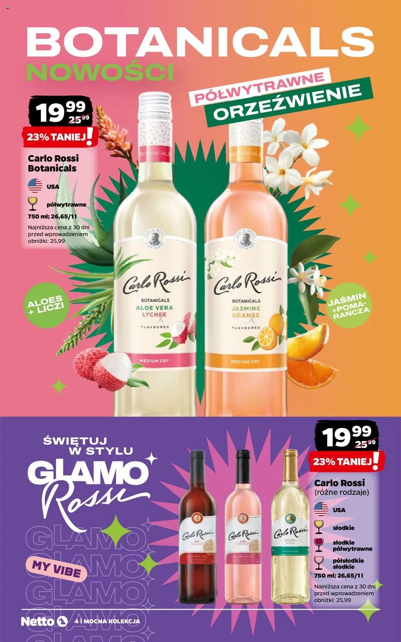 Netto gazetka - Mocna Kolekcja od 01.07.2025 | Strona: 4 | Produkty: Carlo Rossi