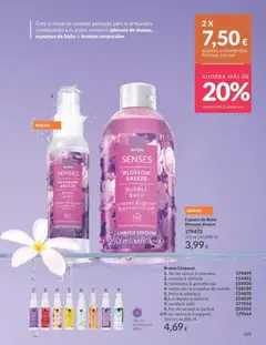 Vista previa Catálogo AVON campaña 4 válido desde el 01.04.2026 | Página: 169 | Productos: Espuma de baño, Té, Body, Baño