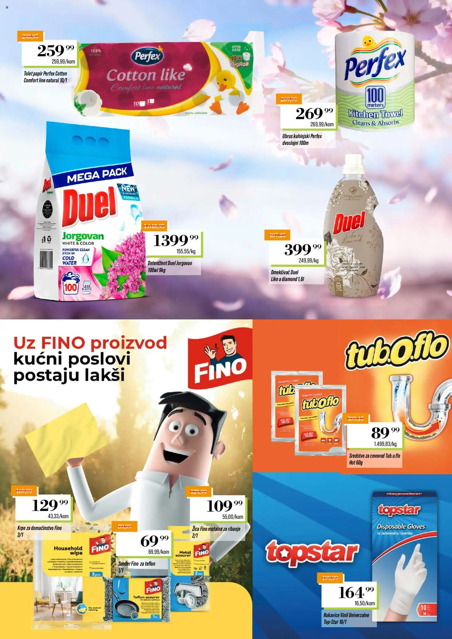 Podunavlje katalog - važi od 09.03.2026 | Strana: 3 | Proizvode: Deterdžent, Rukavice, Ubrus
