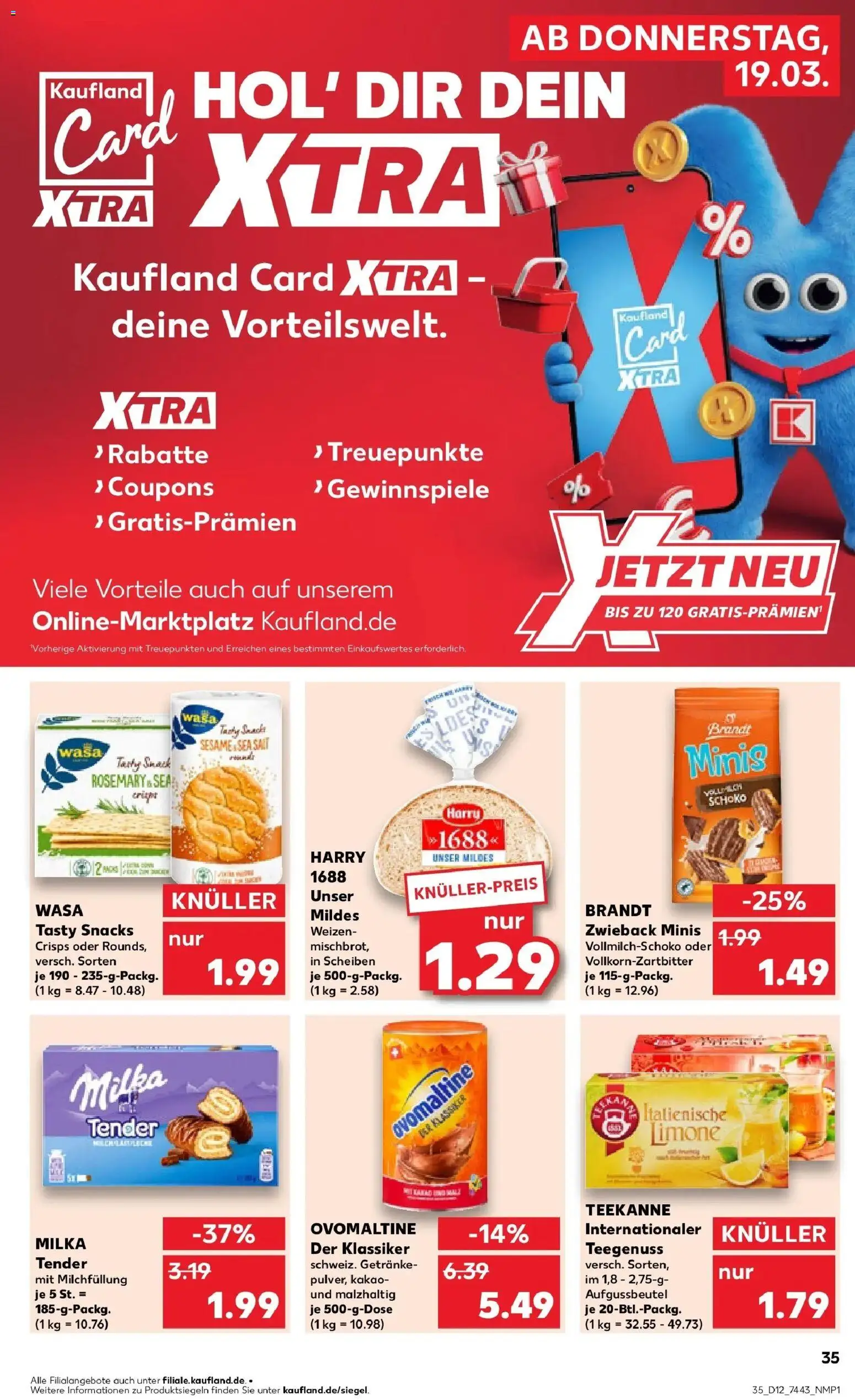Kaufland Prospekt Höxter	 – gültig ab 19.03.2026 | Seite: 35 | Produkte: Ovomaltine, Milka, Teekanne
