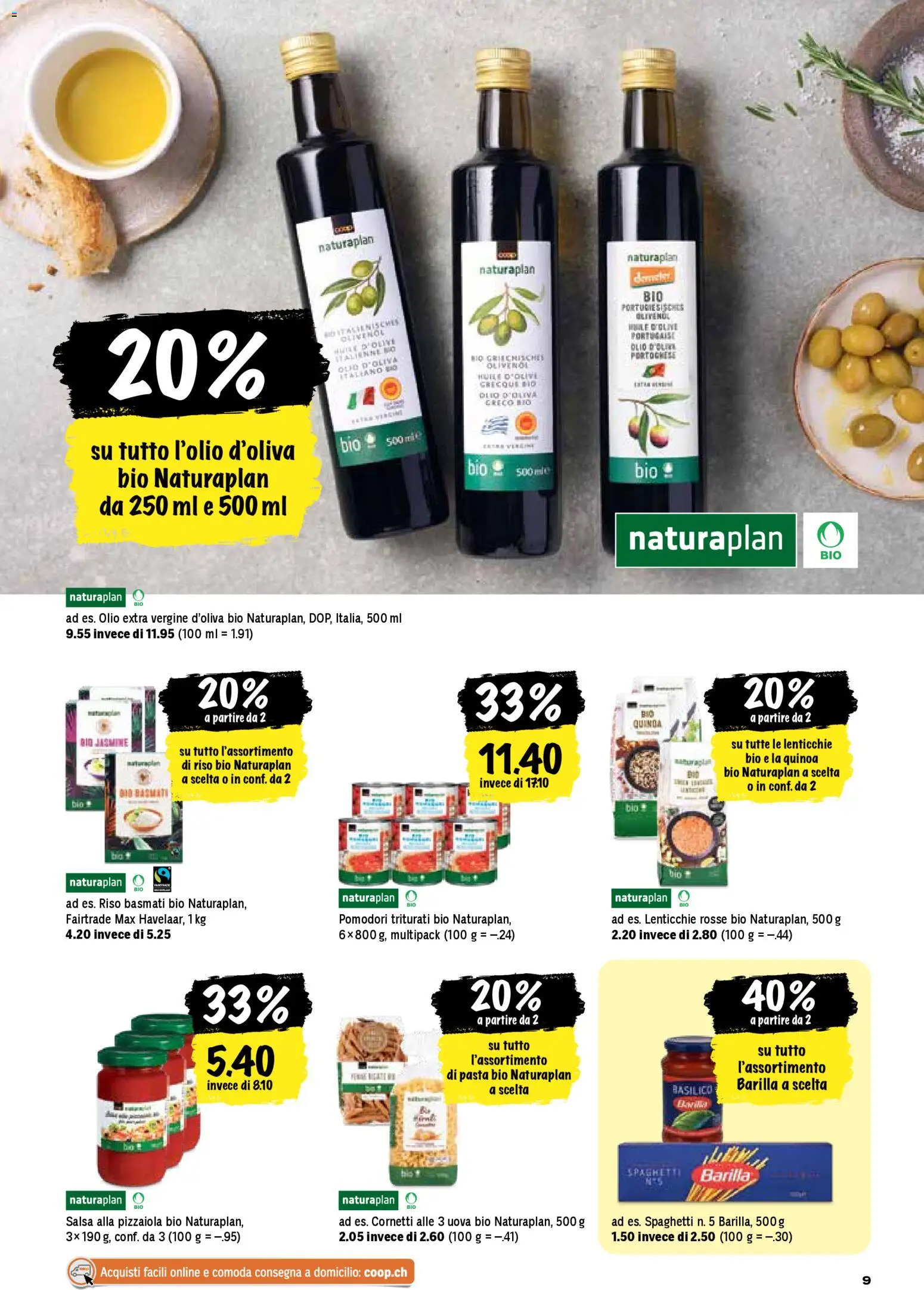 Coop - Una settimana di azioni – gültig ab 06.11.2025 | Seite: 9 | Produkte: Barilla, Pizza, Pasta