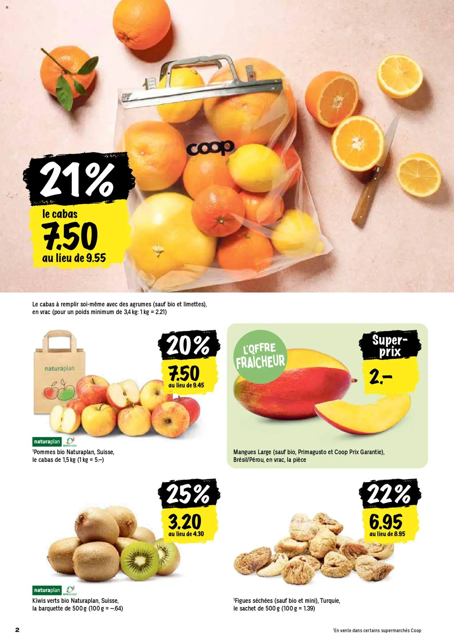 Coop - Les actions de la semaine – gültig ab 26.02.2026 | Seite: 2 | Produkte: Kiwi, Mango