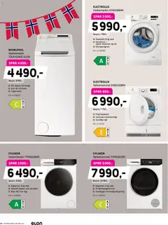 Forhåndsvisning av Elon kundeavis gyldig fra 27.04.2026 | Side: 10 | Produkter: Vask, Vaskemaskin, Tørketrommel
