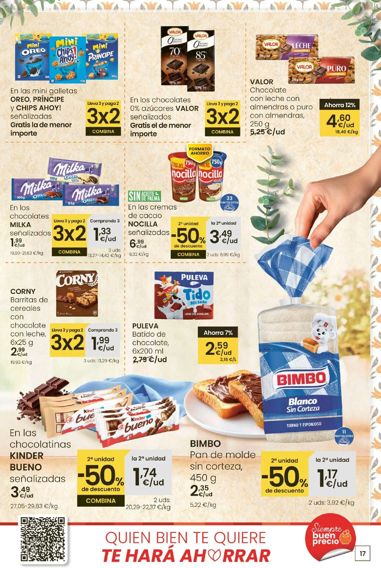 Eroski - Oferta 3x2 │ válido desde el 30.10.2025 | Página: 17 | Productos: Chocolatinas, Chocolate, Cereales, Té