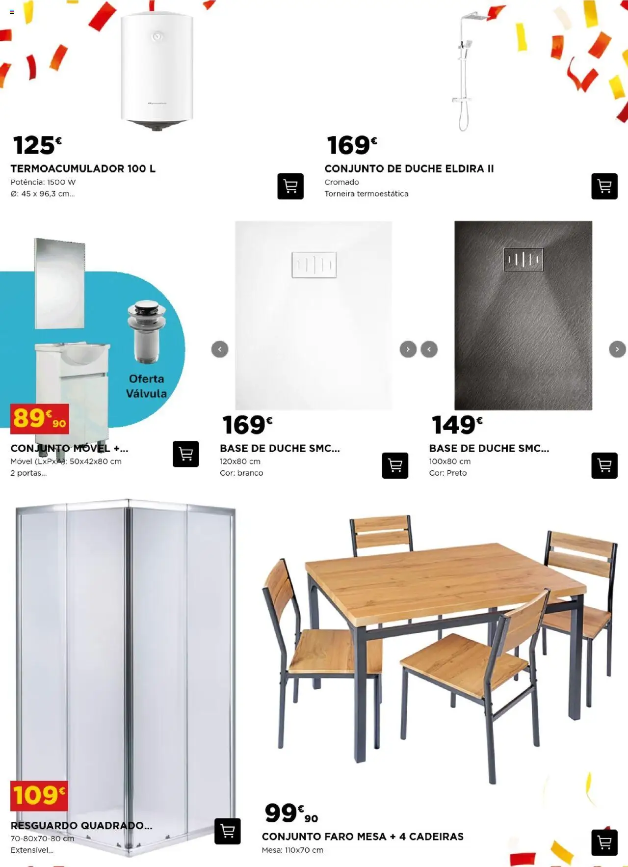 BricoMarché - F13 - Aniversário │ válido de 18.09.2025 | Página: 4 | Produtos: Cadeiras, Torneira, Base, Mesa