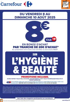 Carrefour - Prévisualisation de Carrefour Opération bon d'achat valide à partir de 08.08.2025