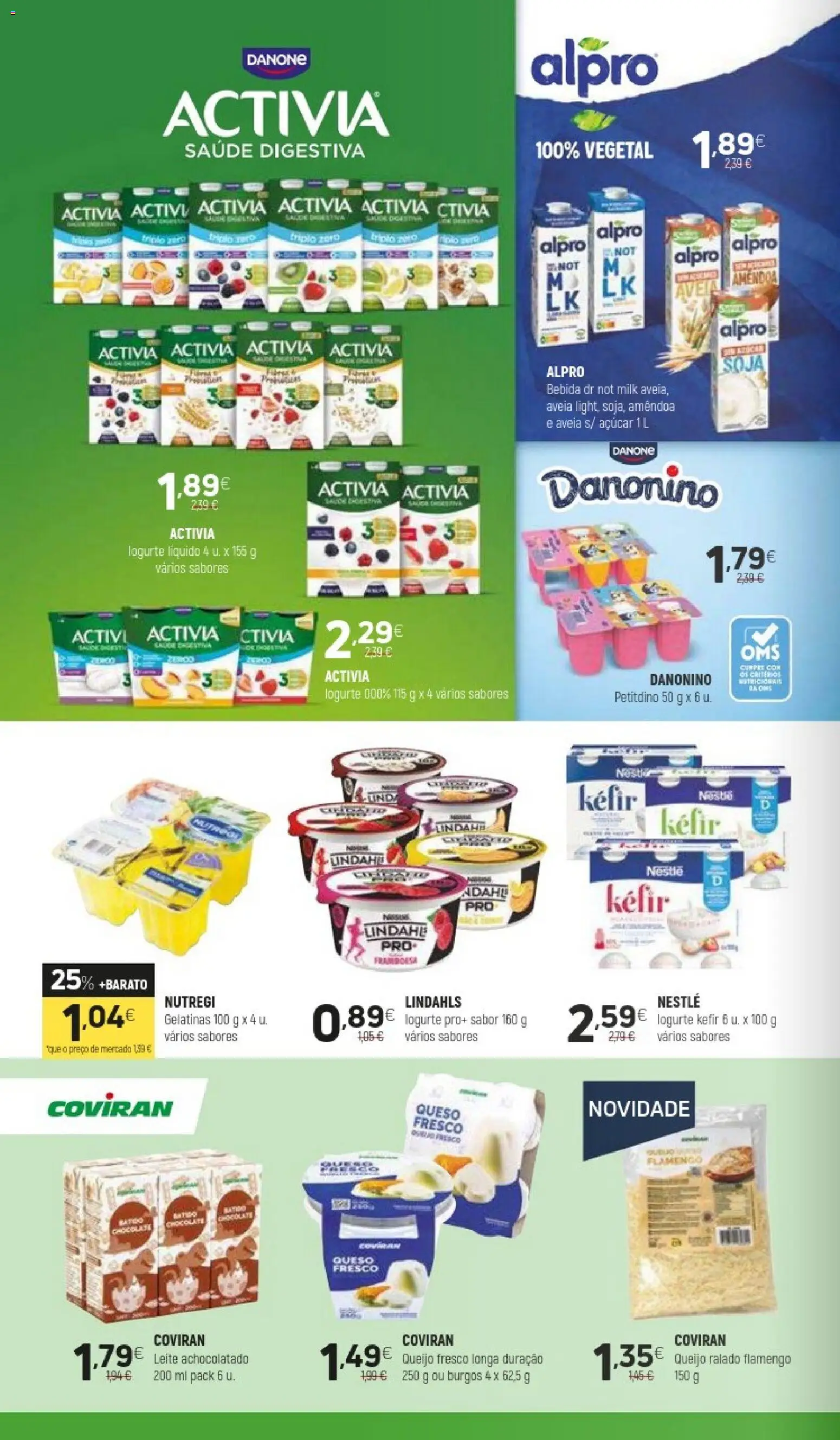 Coviran folheto │ válido de 02.12.2025 | Página: 4 | Produtos: Soja, Aveia, Queijo, Nestlé
