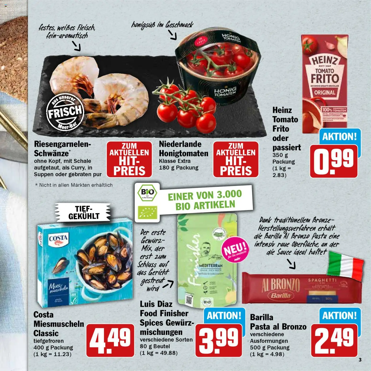 HIT - Feinkostbroschüre – gültig ab 24.11.2025 | Seite: 3 | Produkte: Barilla, Pasta