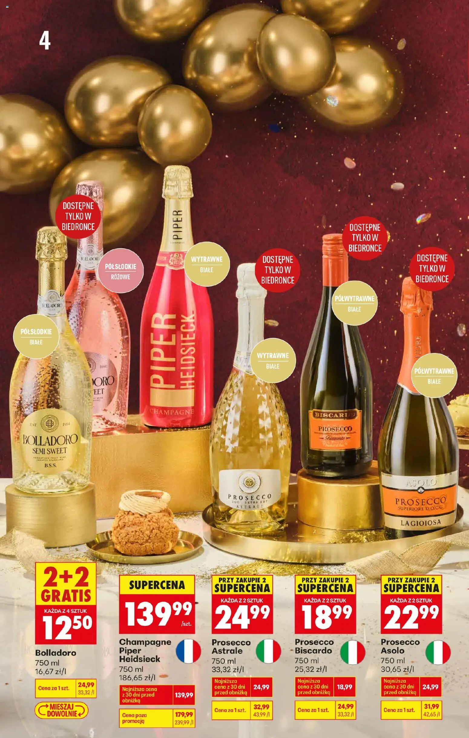 Biedronka gazetka - Czas na toast od 27.12.2025 | Strona: 6 | Produkty: Champagne, Prosecco