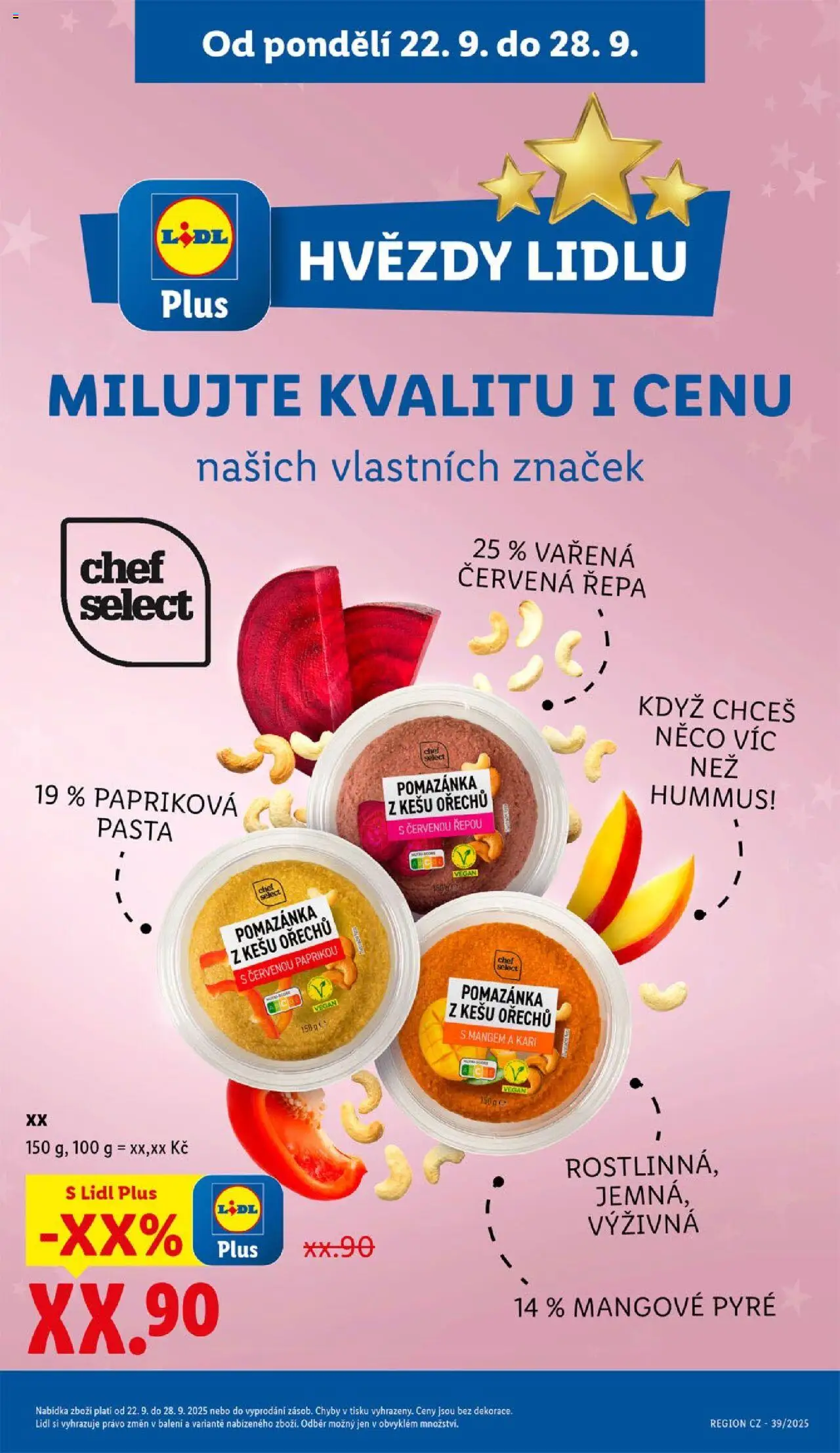 Lidl leták od 22.09.2025 | Strana: 47 | Produkty: Vegan, Kešu, Hummus, Červená řepa