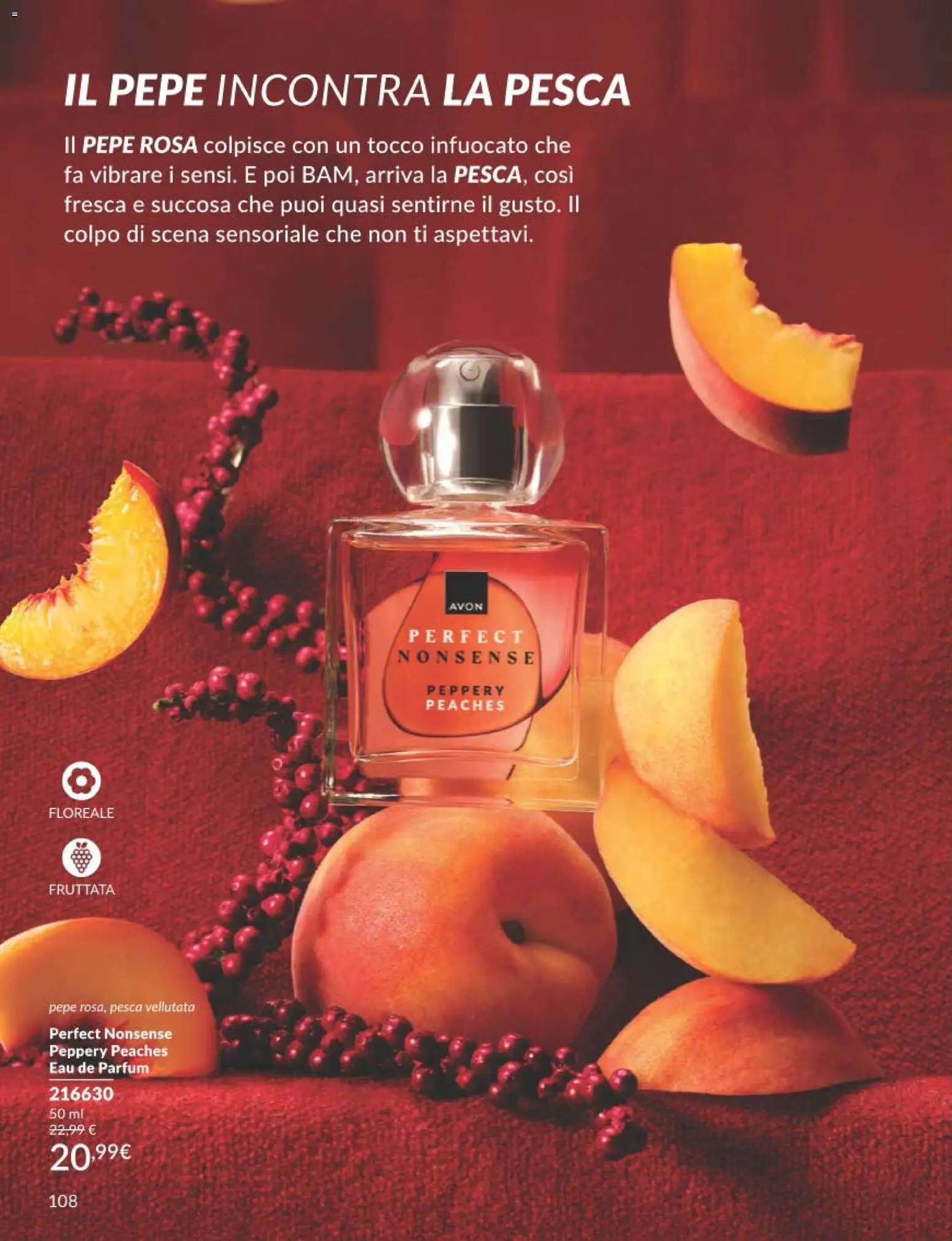 Volantino Avon del 01.12.2025 | Pagina: 108 | Prodotti: Pepe, Pesca