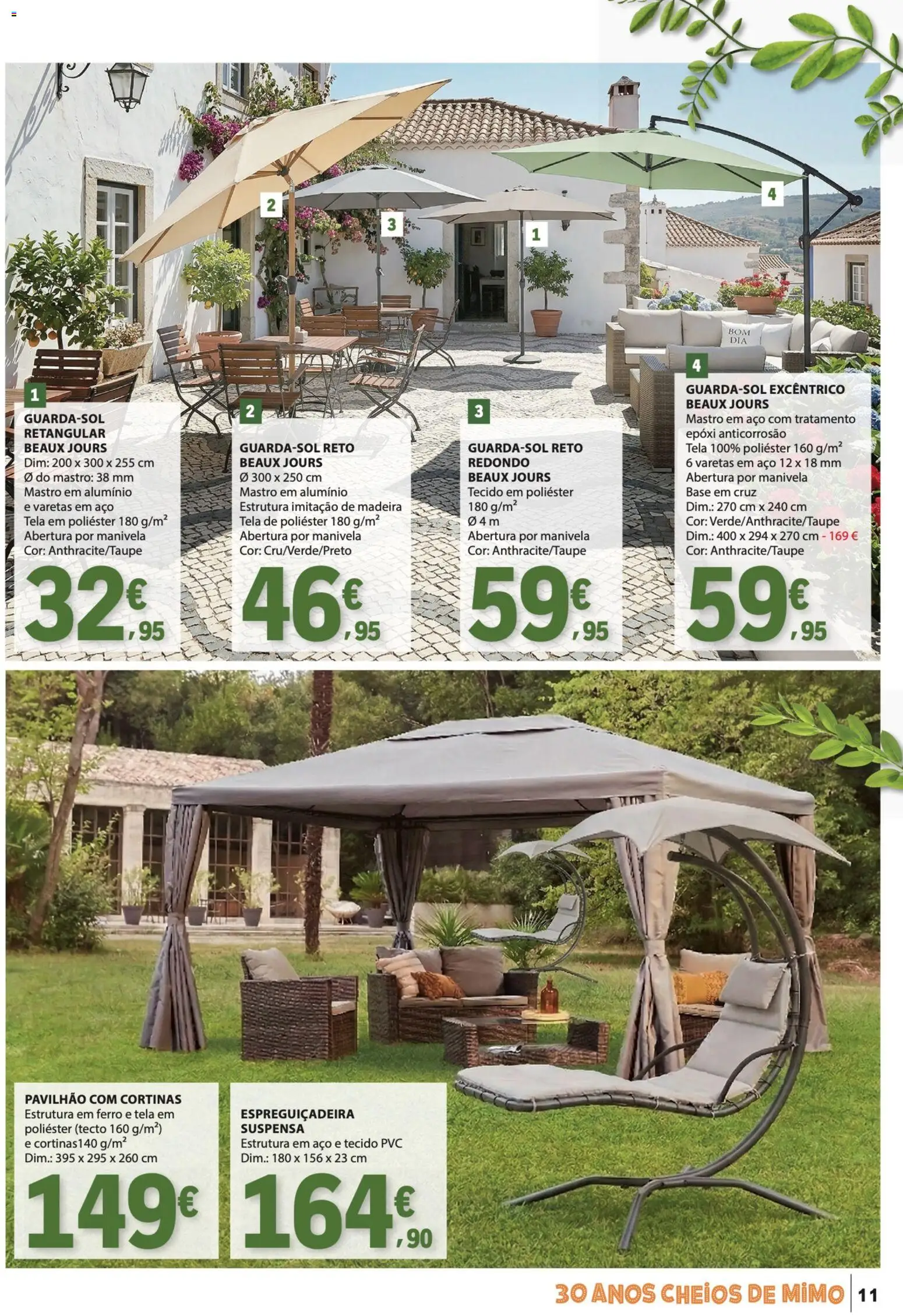 E.Leclerc Especial Ar Livre │ válido de 28.04.2026 | Página: 11 | Produtos: Ferro, Base, Espreguiçadeira