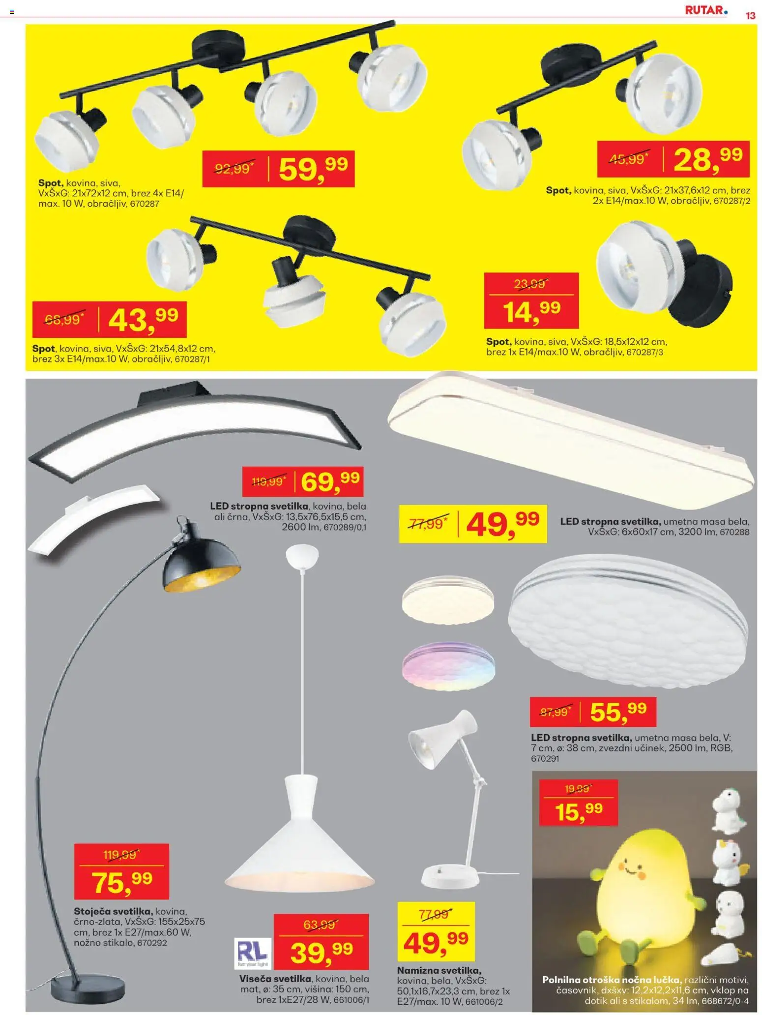 Novi Rutar katalog ponudbe – veljaven od 15.01.2026 | Stran: 13